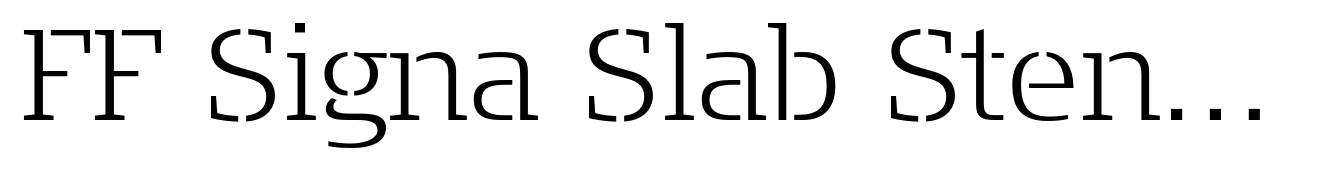 FF Signa Slab Stencil Pro Extra Light